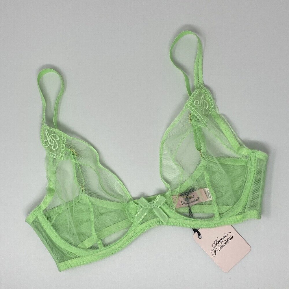 Agent Provocateur Casper Mint Green Bra 34DD NWT